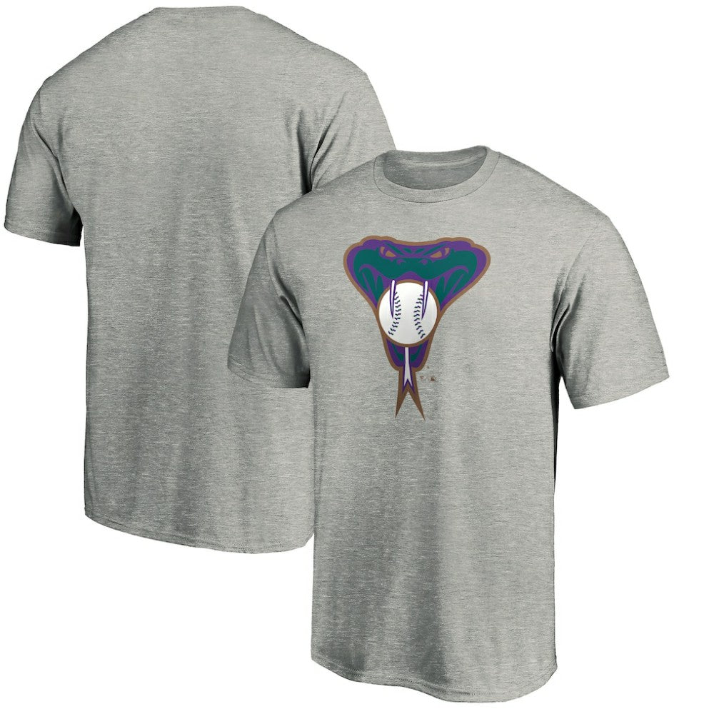 Arizona Diamondbacks Cooperstown Collection Huntington Logo T-Shirt - Heathered Gray T-shirts