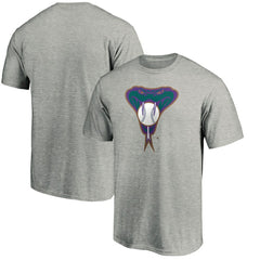 Arizona Diamondbacks Cooperstown Collection Huntington Logo T-Shirt - Heathered Gray T-shirts