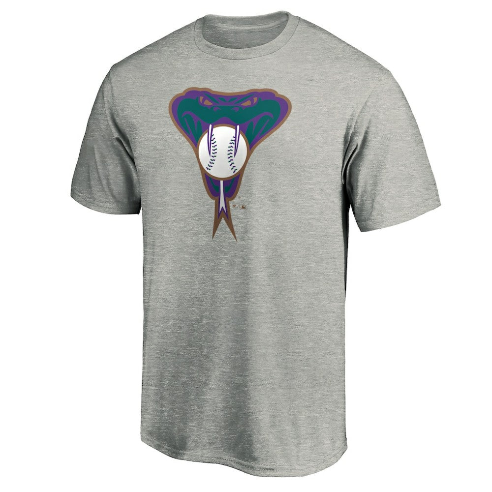 Arizona Diamondbacks Cooperstown Collection Huntington Logo T-Shirt - Heathered Gray T-shirts