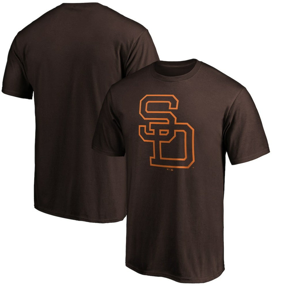 San Diego Padres Cooperstown Collection Huntington Logo T-Shirt - Brown T-shirts