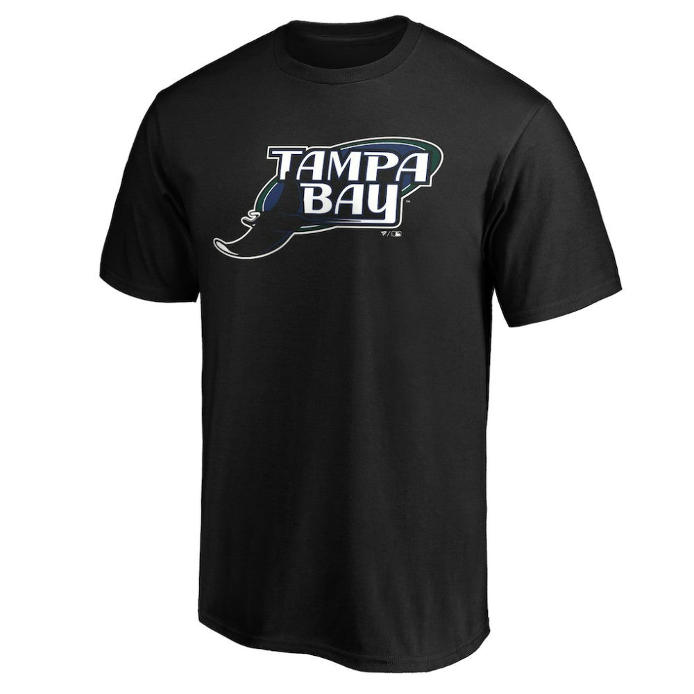 Tampa Bay Rays Cooperstown Collection Huntington Logo T-Shirt - Black T-shirts