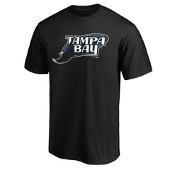 Tampa Bay Rays Cooperstown Collection Huntington Logo T-Shirt - Black T-shirts