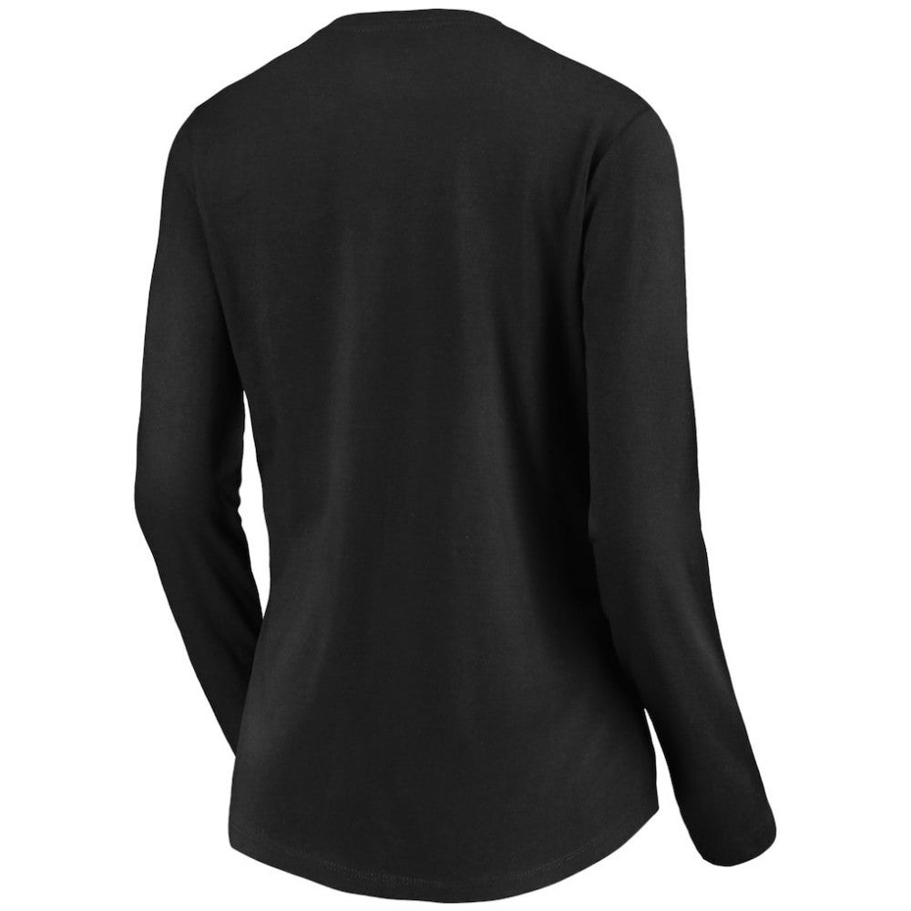 Baltimore Orioles Women's Core Distressed Team Long Sleeve T-Shirt - Black T-shirts