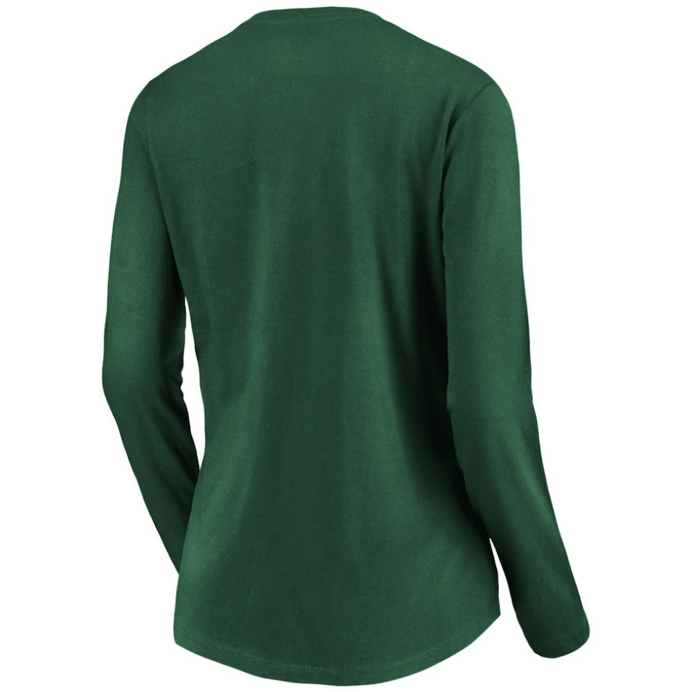 Athletics Women's Core Distressed Team Long Sleeve T-Shirt - Green T-shirts