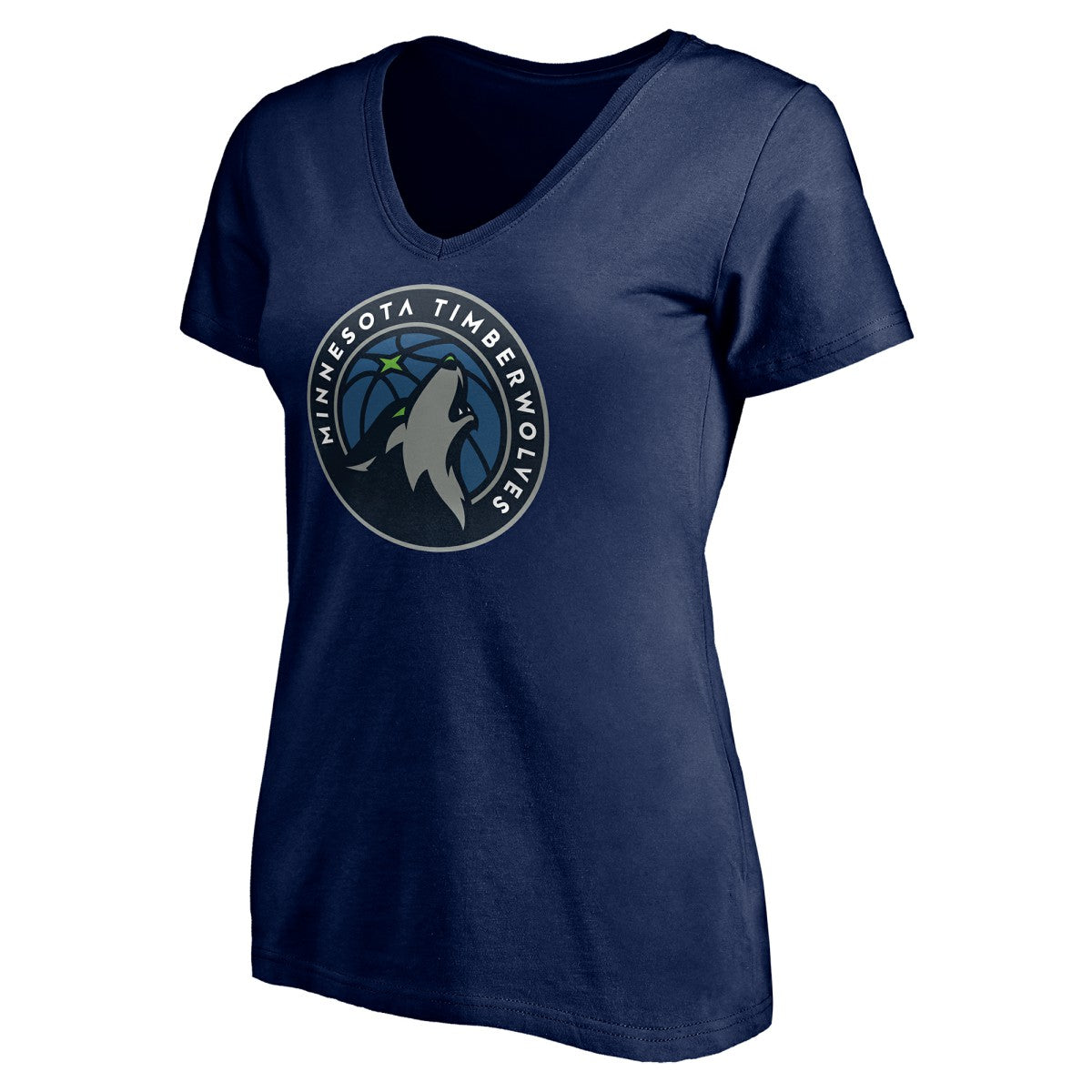 Minnesota Timberwolves Women's Playmaker Personalized Name & Number V-Neck T-Shirt Navy