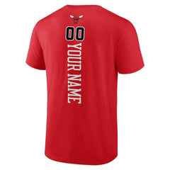 Chicago Bulls Playmaker Personalized Name & Number T-Shirt Red