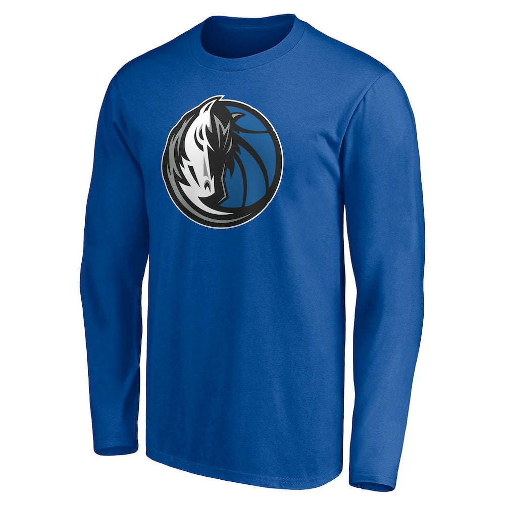 Dallas Mavericks Playmaker Personalized Name & Number Long Sleeve T-Shirt Blue