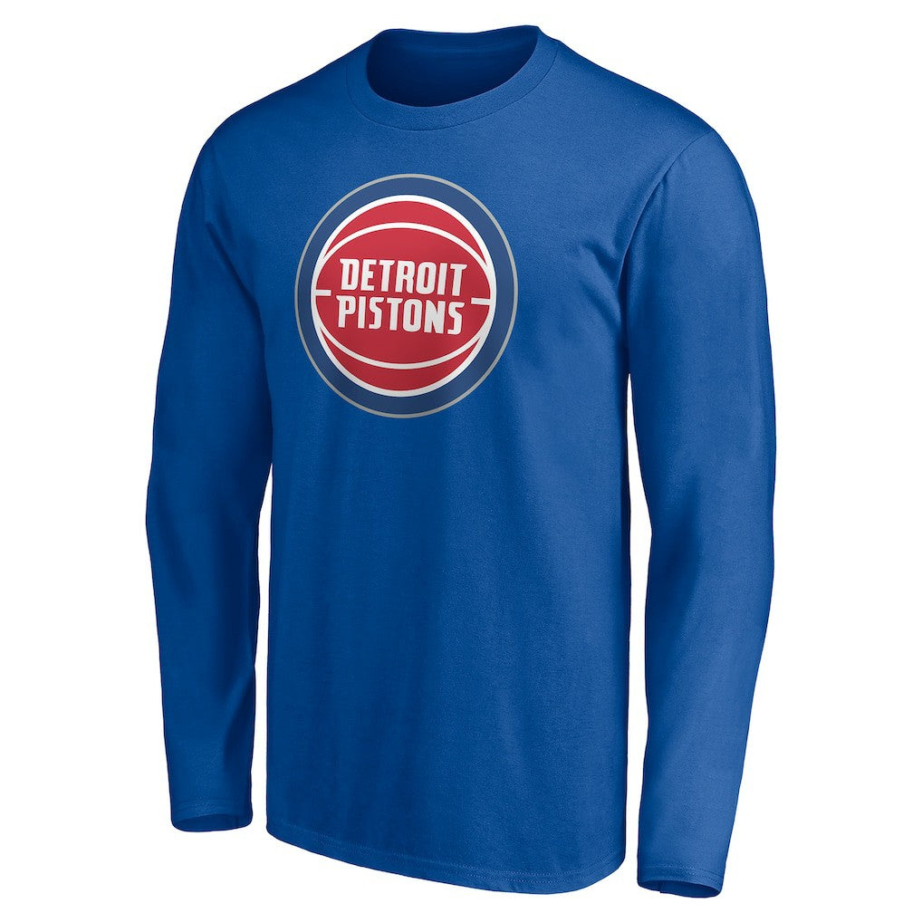 Detroit Pistons Playmaker Personalized Name & Number Long Sleeve T-Shirt Blue