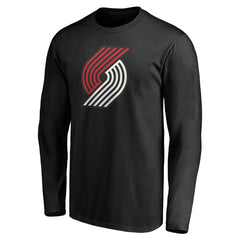 Portland Trail Blazers Playmaker Personalized Name & Number Long Sleeve T-Shirt Black