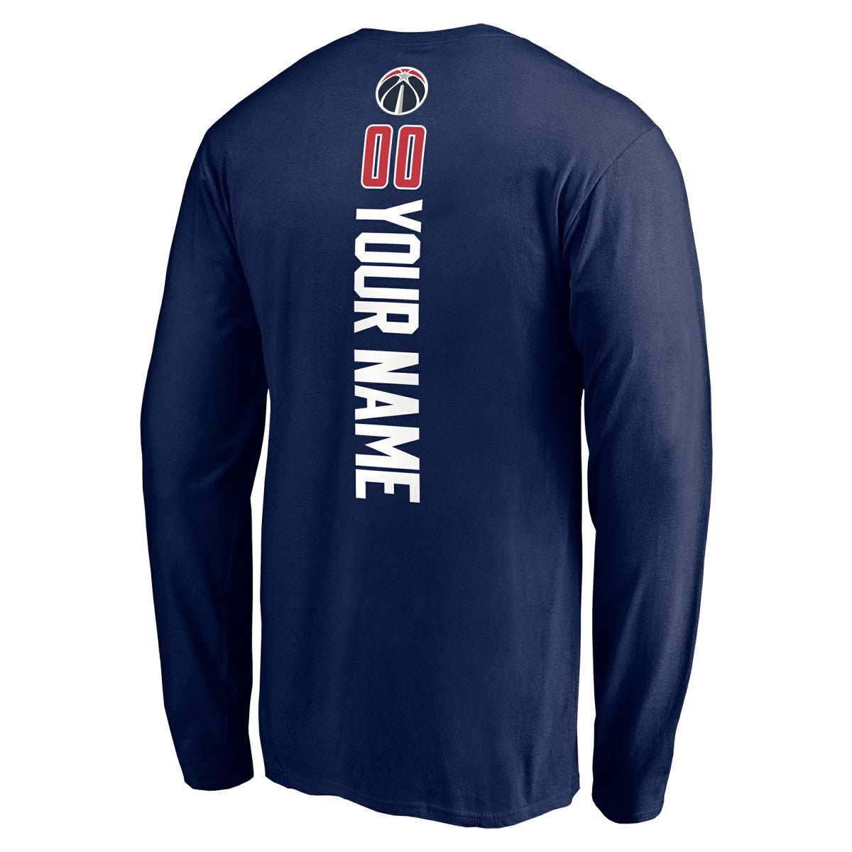 Washington Wizards Playmaker Personalized Name & Number Long Sleeve T-Shirt Navy