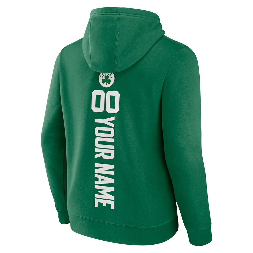 Boston Celtics Playmaker Personalized Name & Number Pullover Hoodie Green