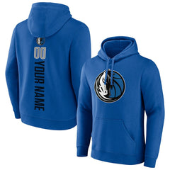 Dallas Mavericks Playmaker Personalized Name & Number Pullover Hoodie Blue