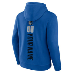 Dallas Mavericks Playmaker Personalized Name & Number Pullover Hoodie Blue