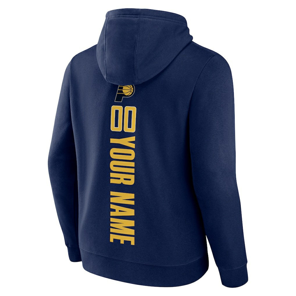 Indiana Pacers Playmaker Personalized Name & Number Pullover Hoodie Navy