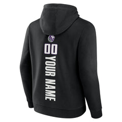 Sacramento Kings Playmaker Personalized Name & Number Pullover Hoodie Black