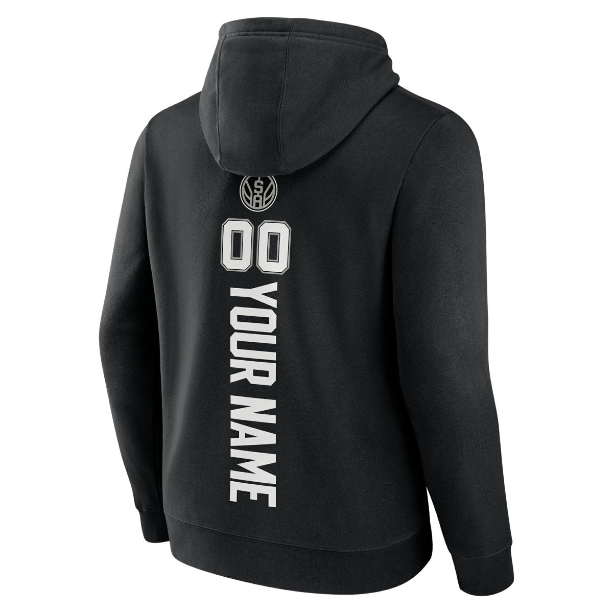 San Antonio Spurs Playmaker Personalized Name & Number Pullover Hoodie Black