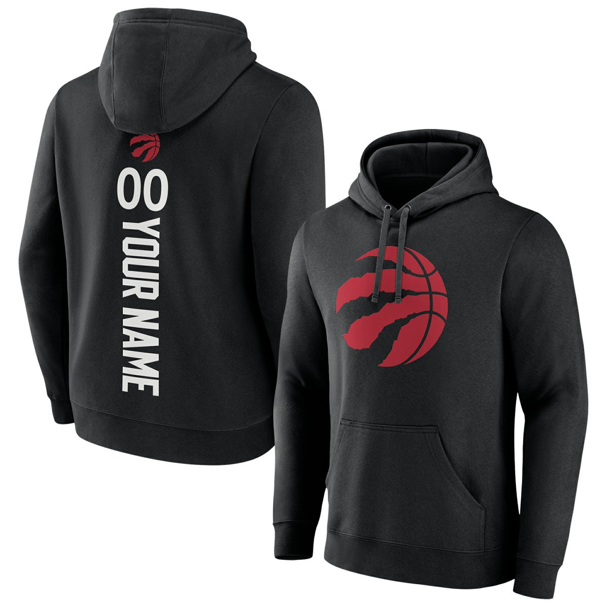 Toronto Raptors Playmaker Personalized Name & Number Pullover Hoodie Black