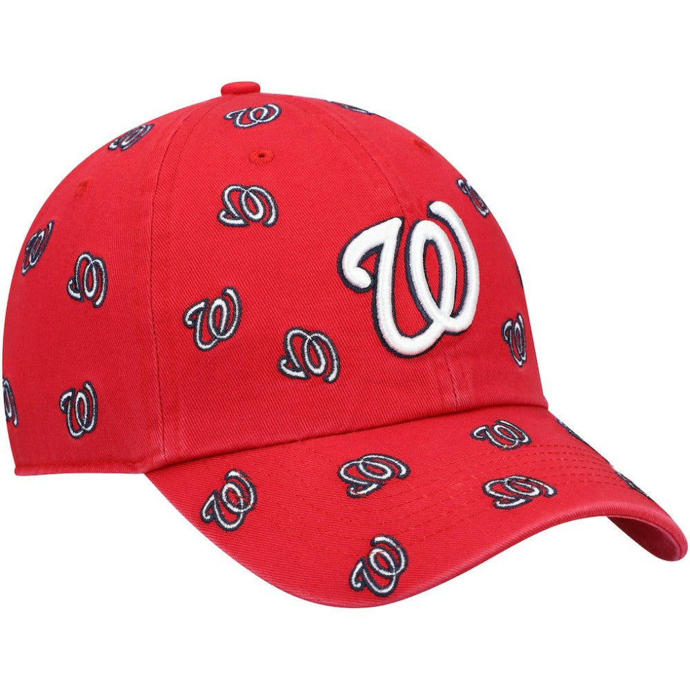 Washington Nationals '47 Women's Confetti Clean Up Adjustable Hat - Red Hats