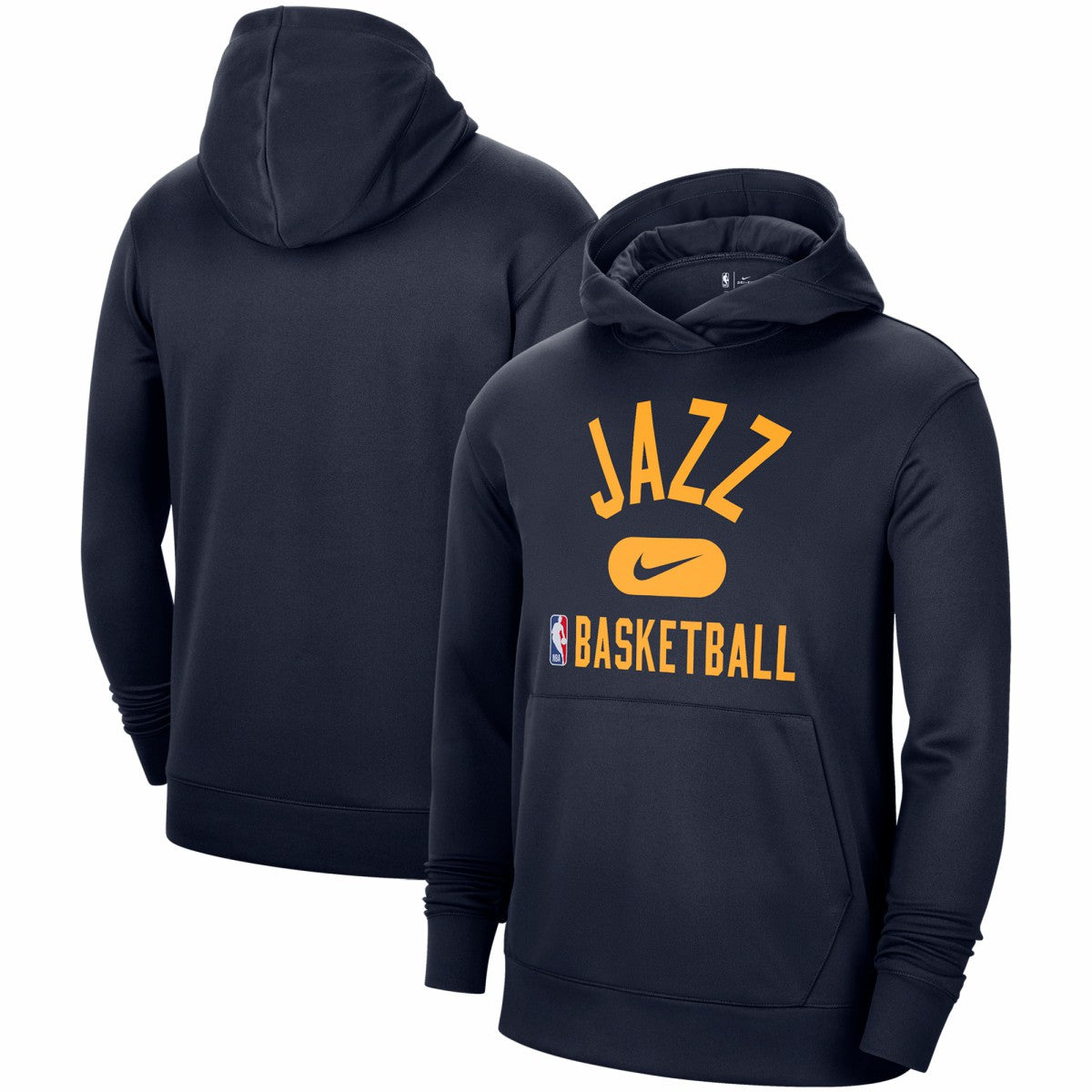 Utah Jazz 2021-2022 Spotlight On Court Performance Practice Pullover Hoodie Navy