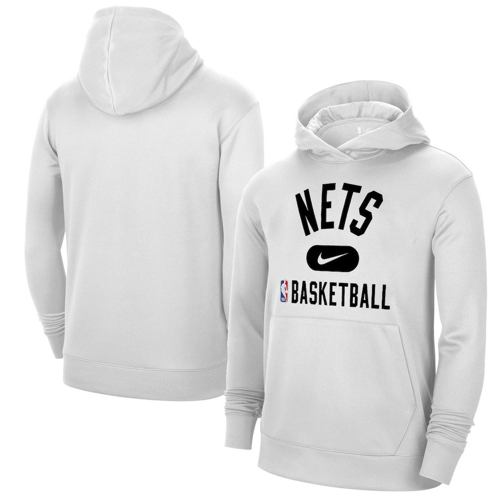 Brooklyn Nets 2021-2022 Spotlight On Court Performance Practice Pullover Hoodie White