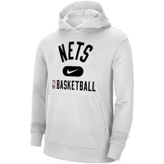 Brooklyn Nets 2021-2022 Spotlight On Court Performance Practice Pullover Hoodie White