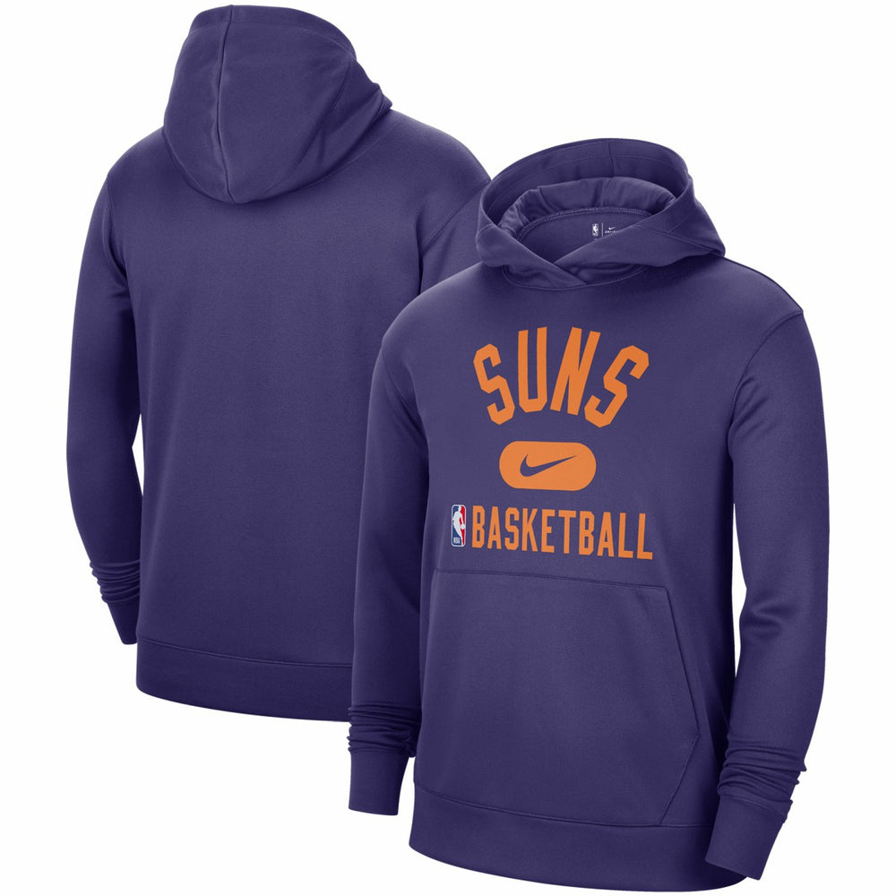 Phoenix Suns 2021-2022 Spotlight On Court Performance Practice Pullover Hoodie Purple