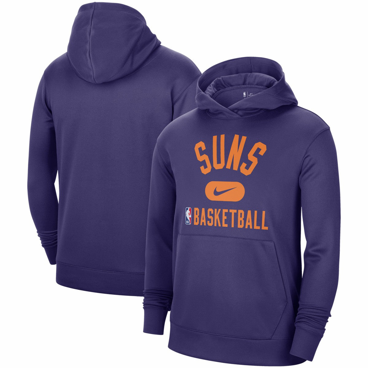 Phoenix Suns 2021-2022 Spotlight On Court Performance Practice Pullover Hoodie Purple