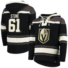 NHL Mark Stone Vegas Golden Knights '47 Player Name & Number Lacer Pullover Hoodie - Black