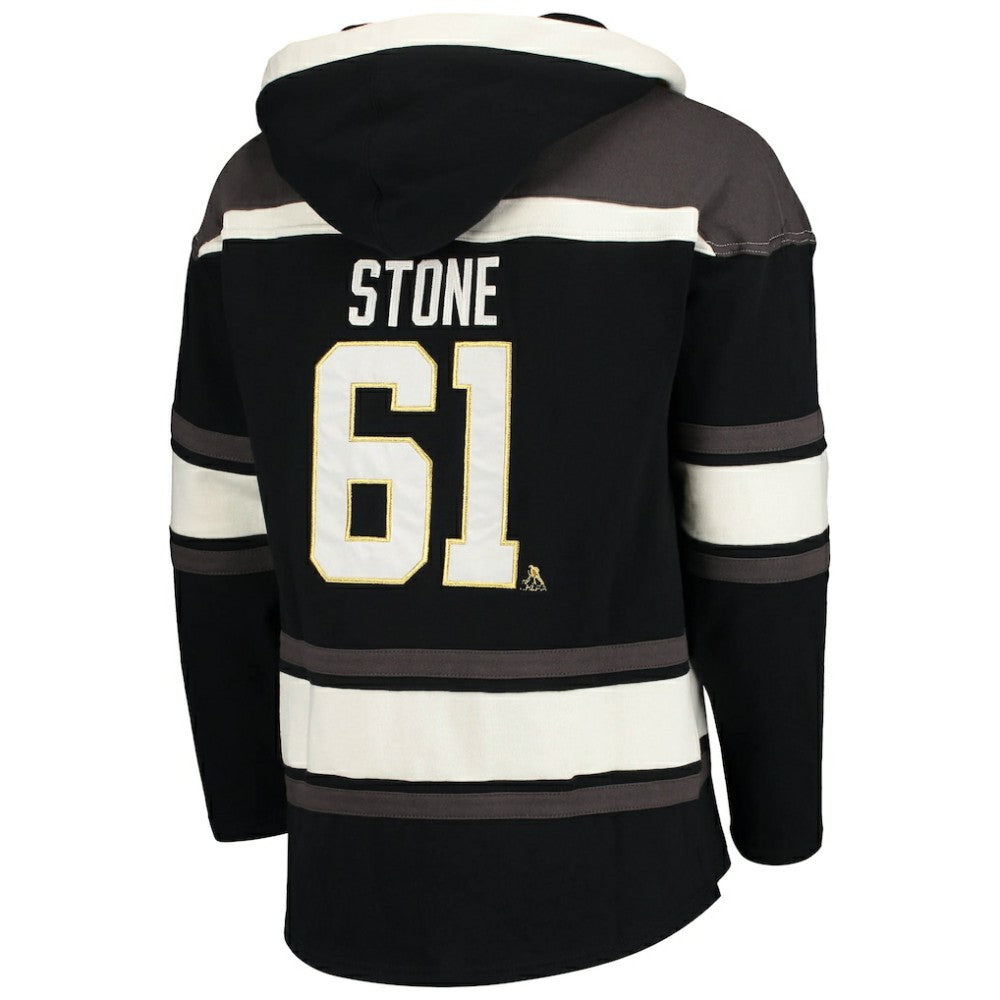 NHL Mark Stone Vegas Golden Knights '47 Player Name & Number Lacer Pullover Hoodie - Black