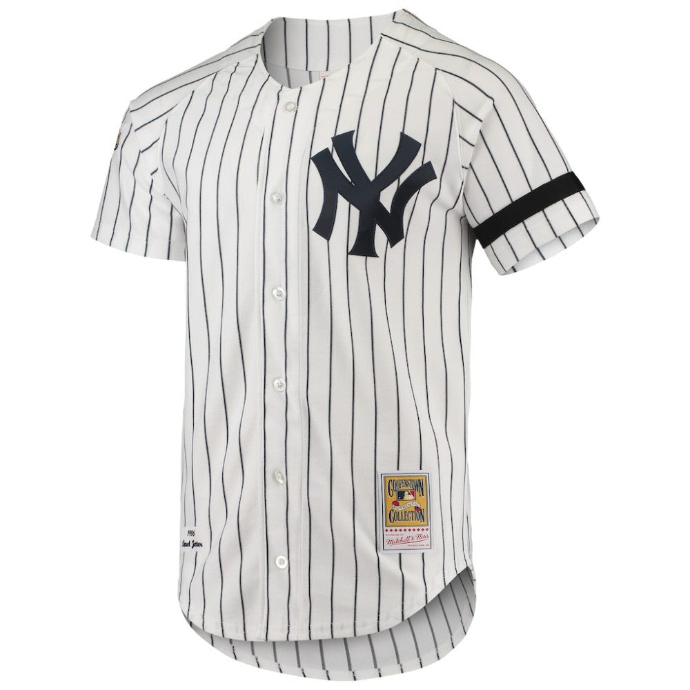 New York Yankees Mitchell & Ness Cooperstown Collection 1996 Authentic Home Jersey - White Jerseys