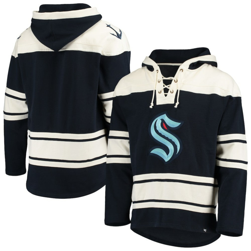 NHL Seattle Kraken '47 Superior Lacer Hoodie - Navy