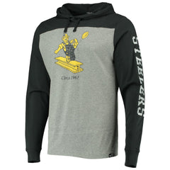 Pittsburgh Steelers '47 Franklin Wooster Throwback Long Sleeve Hoodie T-Shirt Heathered Gray