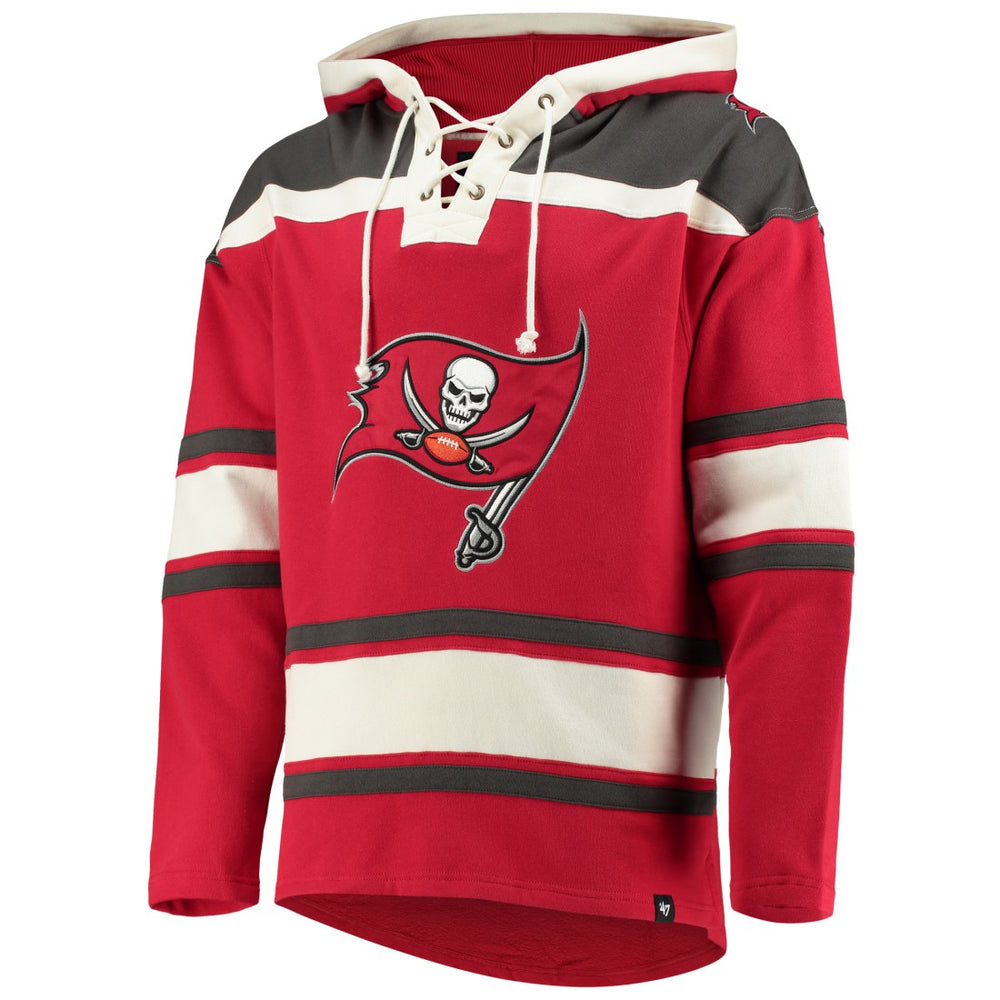 Tampa Bay Buccaneers '47 Lacer V-Neck Pullover Hoodie Red