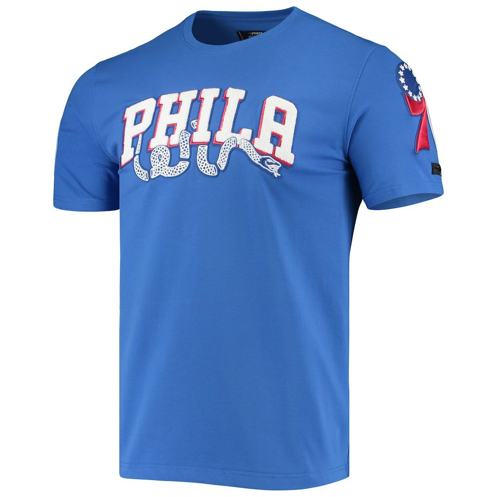 Philadelphia 76ers Pro Standard Chenille Team T-Shirt Royal