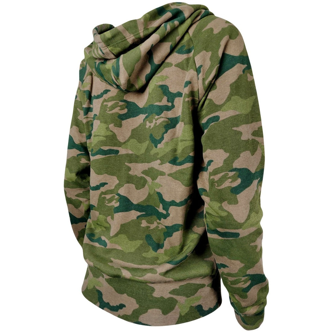 Tampa Bay Buccaneers New Era Women's Raglan Full-Zip Hoodie Camo