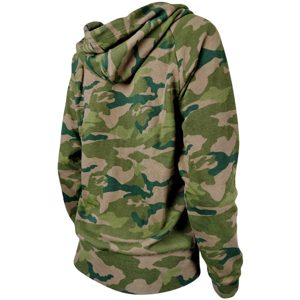 Tampa Bay Buccaneers New Era Women's Raglan Full-Zip Hoodie Camo