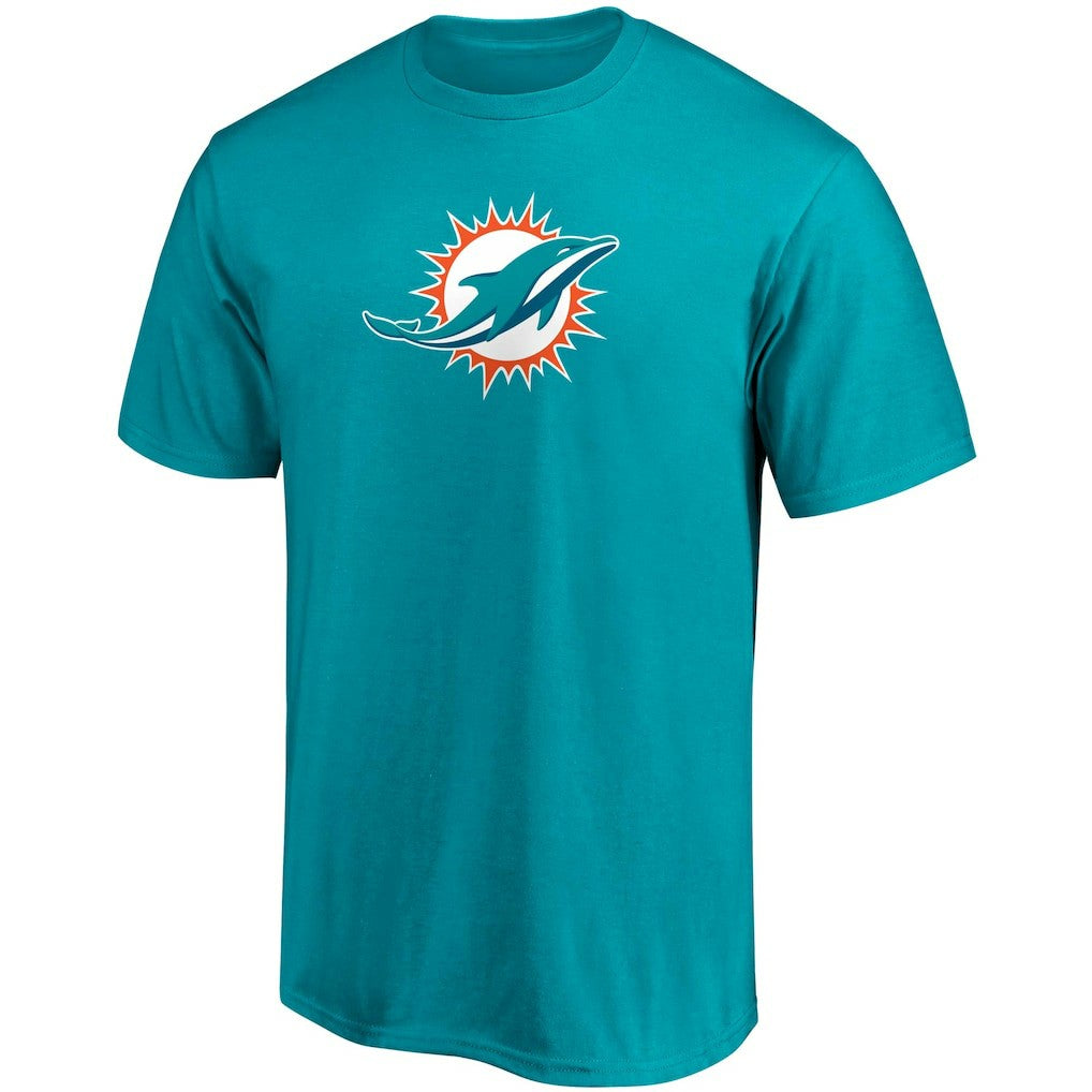 Tua Tagovailoa Miami Dolphins Player Icon Name & Number T-Shirt Aqua