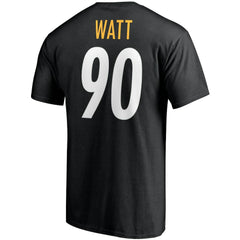 T.J. Watt Pittsburgh Steelers Player Icon Name & Number T-Shirt Black