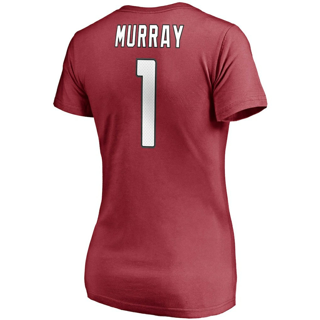 Kyler Murray Arizona Cardinals Women's Player Icon Name & Number V-Neck T-Shirt Cardinal