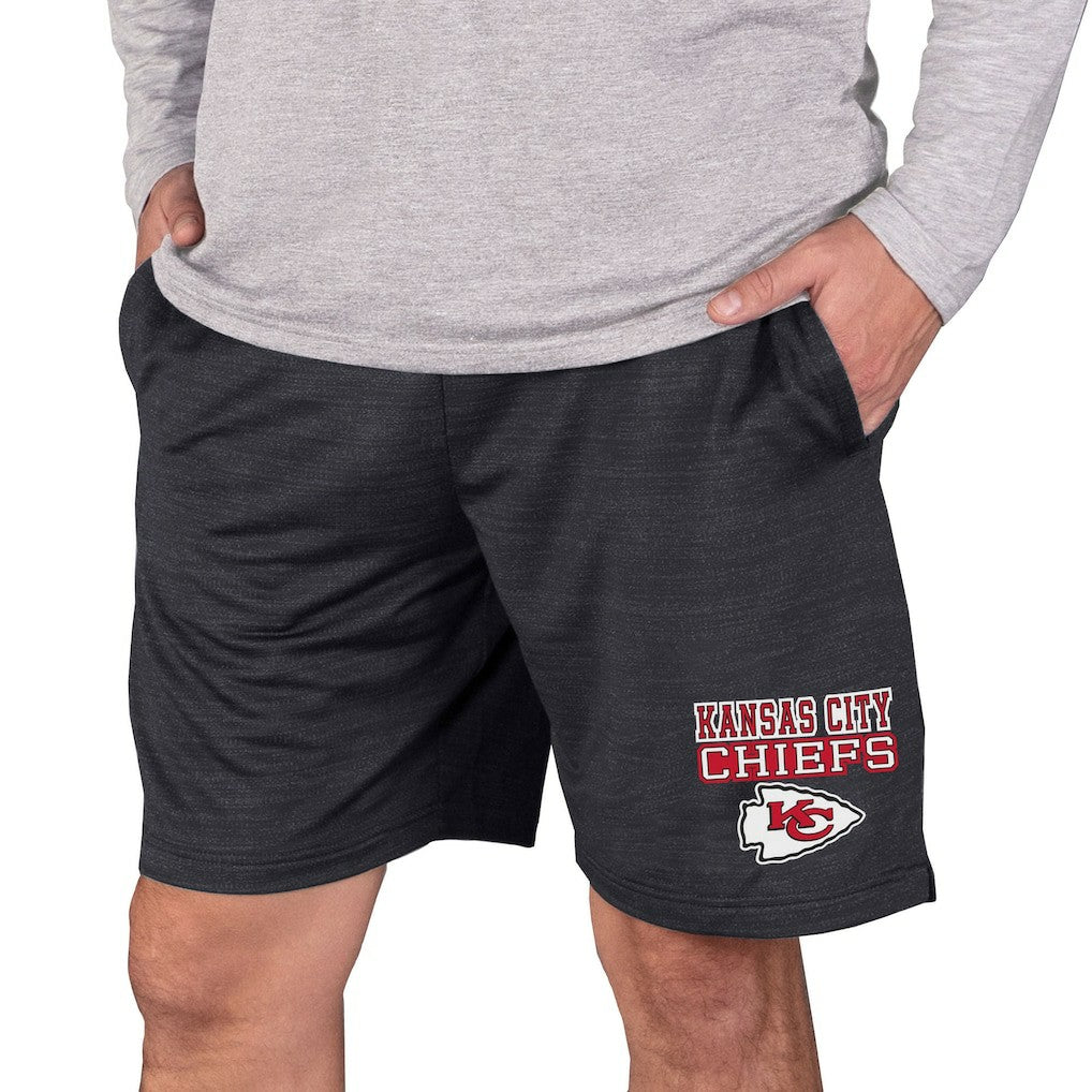 Kansas City Chiefs Concepts Sport Bullseye Knit Jam Shorts Charcoal