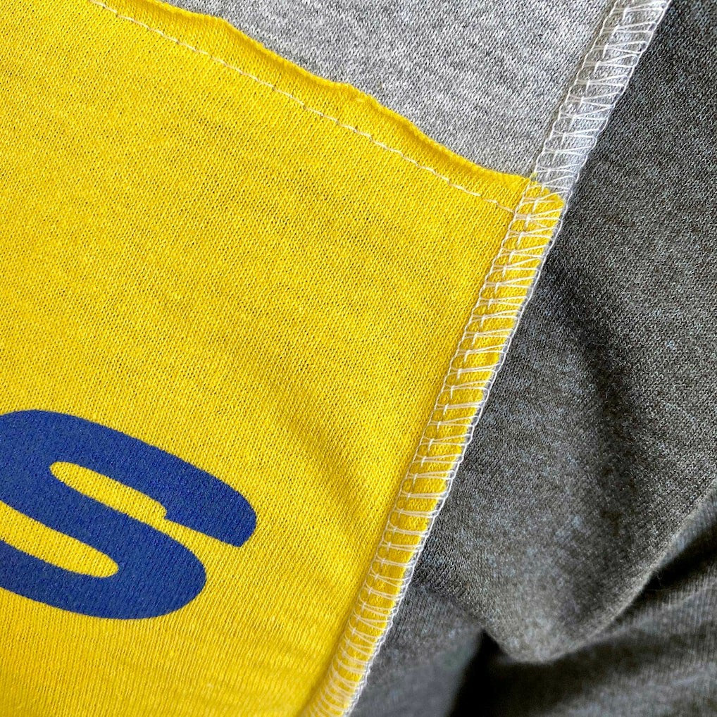 Los Angeles Rams Refried Apparel Sustainable Split T-Shirt Heather Gray