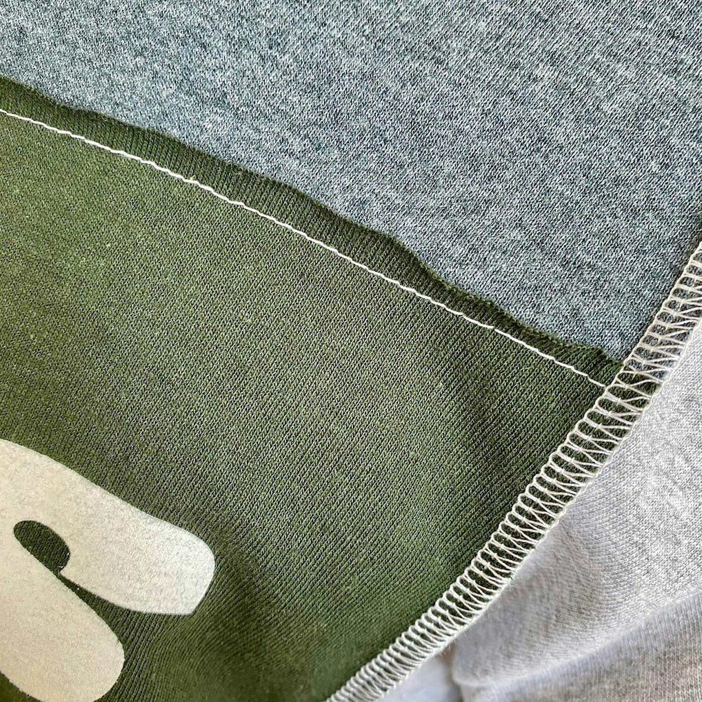 New York Jets Refried Apparel Sustainable Split T-Shirt Heather Charcoal