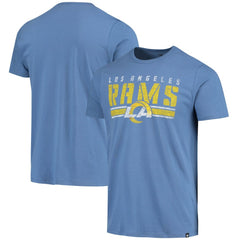 Los Angeles Rams '47 Stripe Thru Franklin T-Shirt Heathered Royal