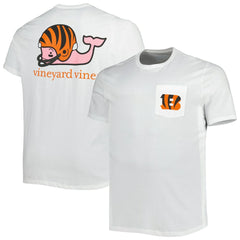 Cincinnati Bengals Vineyard Vines Big & Tall Helmet T-Shirt White