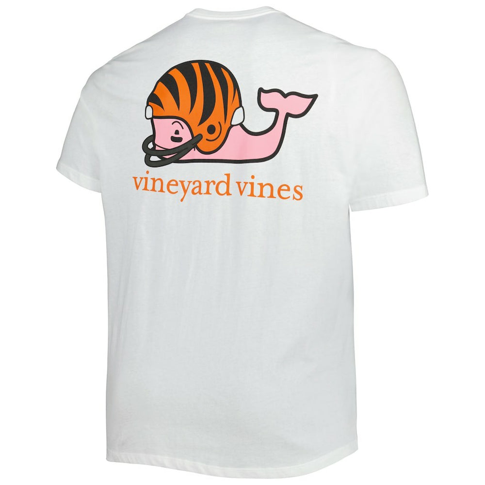 Cincinnati Bengals Vineyard Vines Big & Tall Helmet T-Shirt White