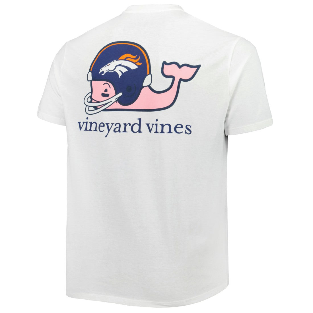 Denver Broncos Vineyard Vines Big & Tall Helmet T-Shirt White