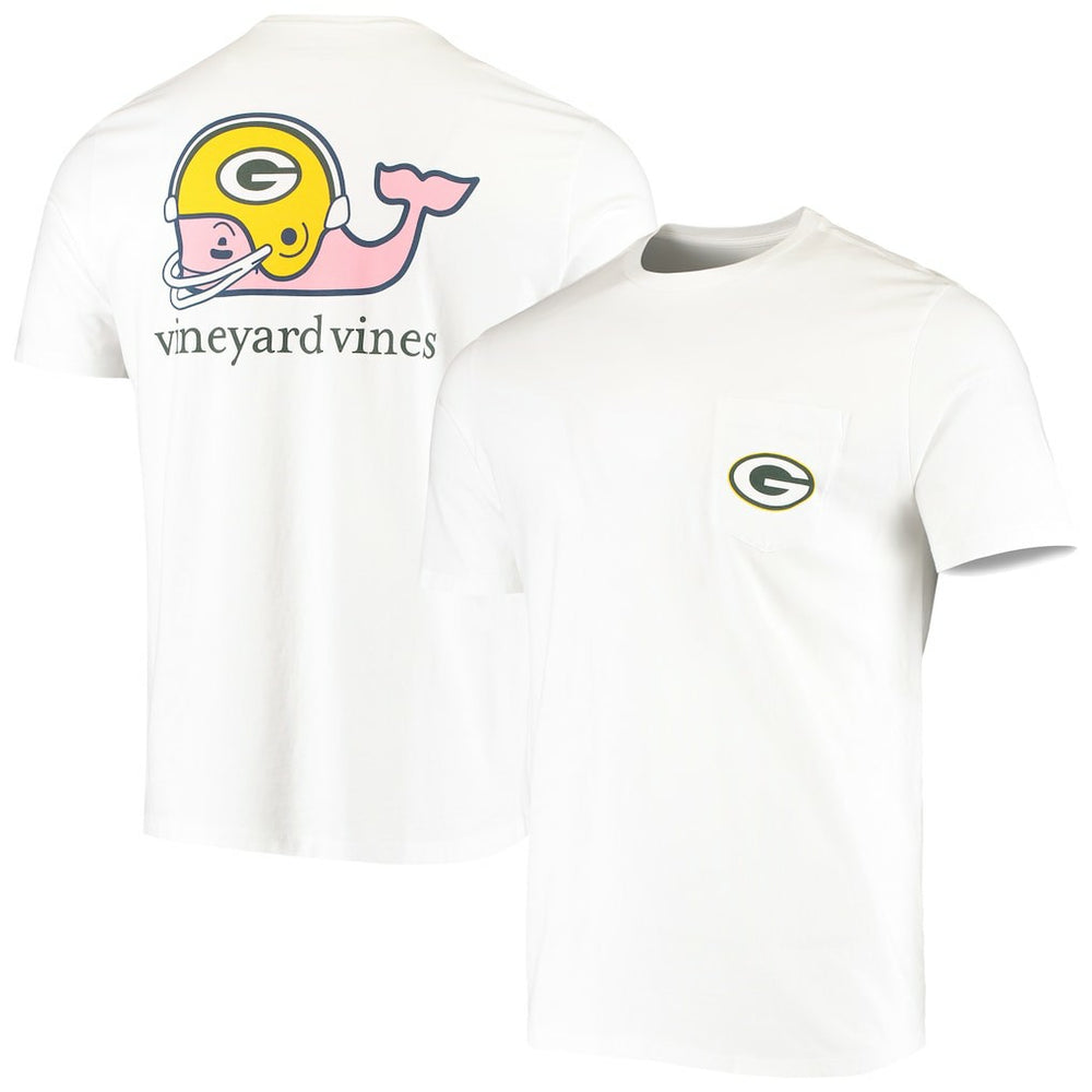 Green Bay Packers Vineyard Vines Big & Tall Helmet T-Shirt White