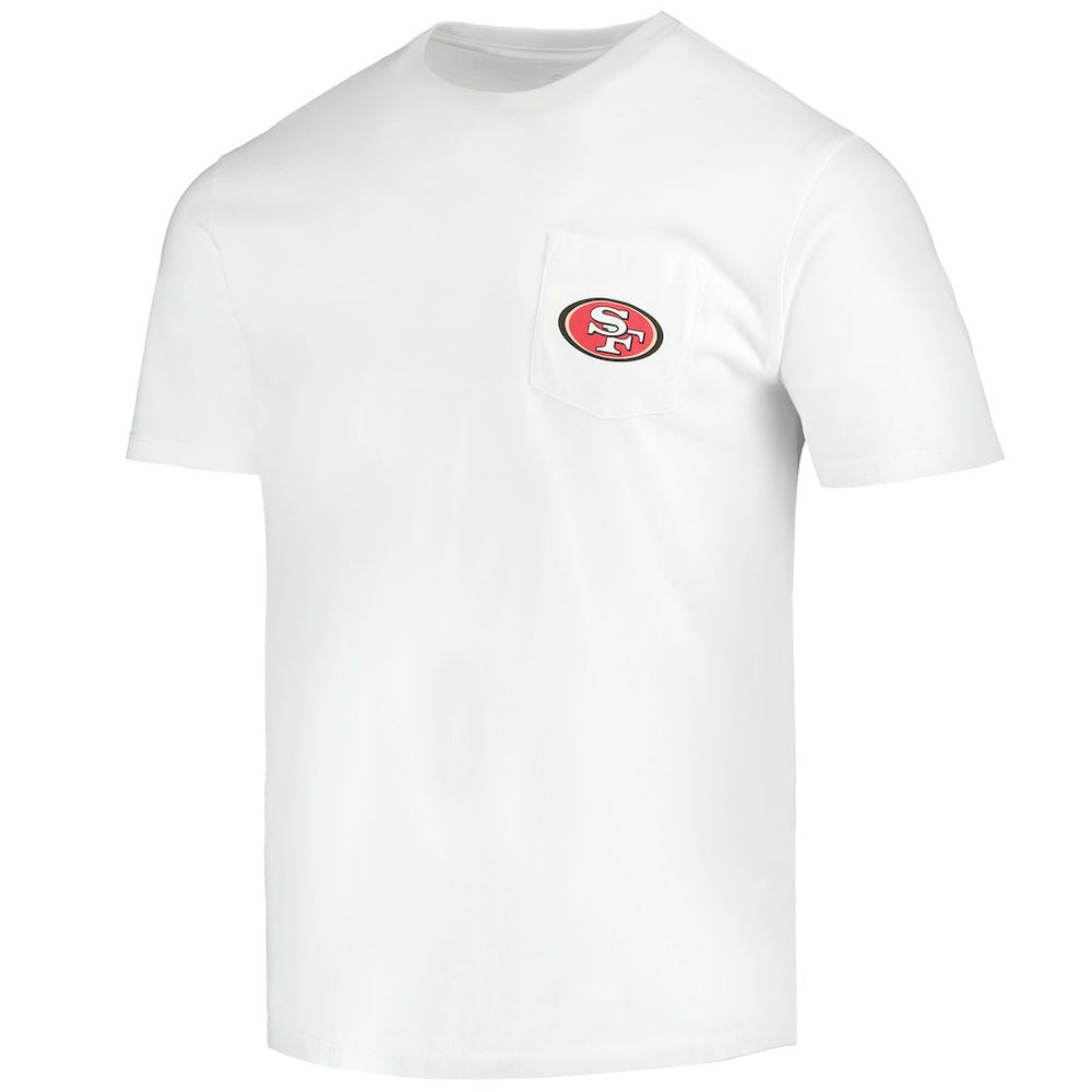 San Francisco 49ers Vineyard Vines Big & Tall Helmet T-Shirt White
