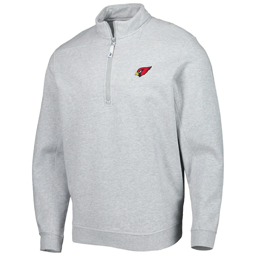 Arizona Cardinals Vineyard Vines Shep Shirt Quarter-Zip Sweatshirt Heather Gray