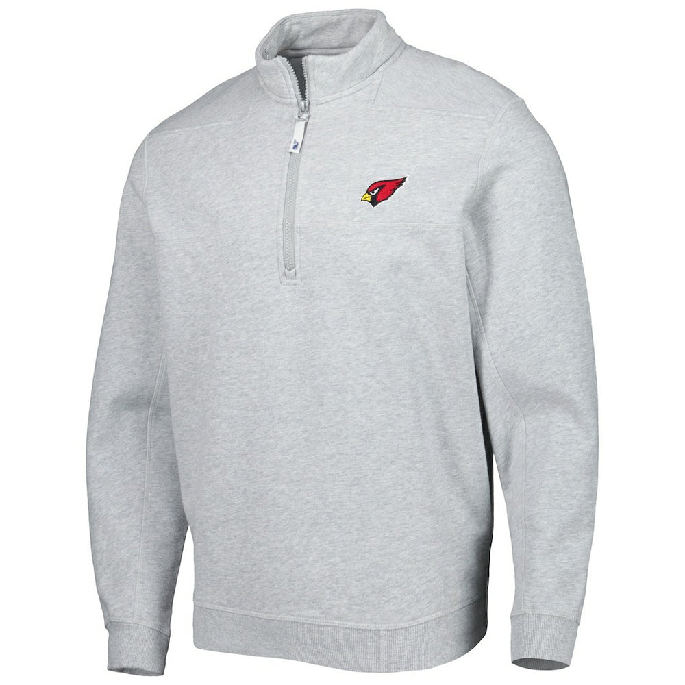 Arizona Cardinals Vineyard Vines Shep Shirt Quarter-Zip Sweatshirt Heather Gray